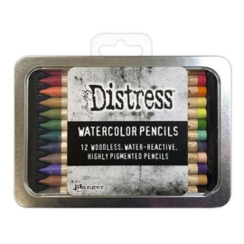 Distress Watercolor Pencils Kit 4