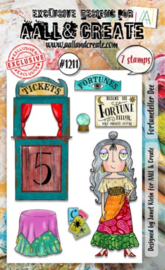 #1211 - A6 STAMP SET - FORTUNETELLER DEE