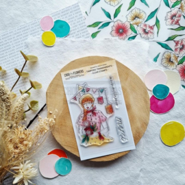 FILLE GUINGUETTE clear stamp A7