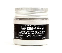 Art Alchemy Acrylic Paint Metallique White Pearl