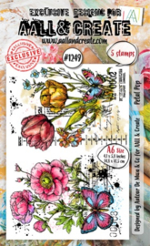 #1249 - A6 STAMP SET - PETAL POP