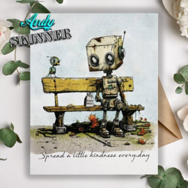 Pre-Cut Rubber Stamp Botology Spread A Little Kindness