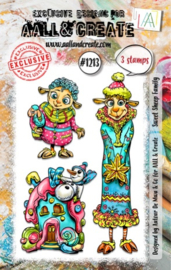 #1213 - A7 STAMP SET - SWEET SHEEP FAMILY