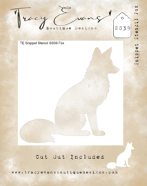 Fox 4x4 Inch Snippet Stencil (SS039)