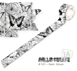 #120 - 25MM X 10M WASHI TAPE - PURE GRACE