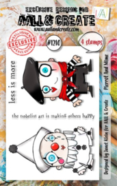 #1210 - A7 STAMP SET - PIERROT AND MIME