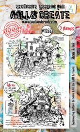 #1255 - A6 Stamp Set - Stone & Ink