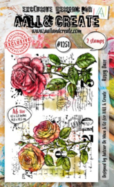 #1251 - A6 STAMP SET - ROSEY DAZE