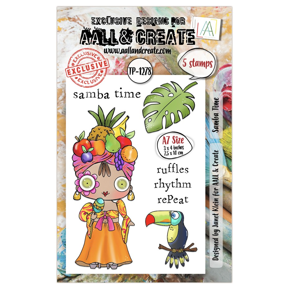 A Year in Bloom A7 Stamp Set Samba Time