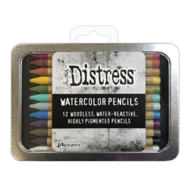 Distress Watercolor Pencils Kit 1  12stuks