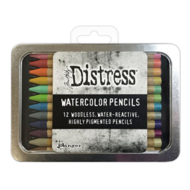 Distress Watercolor Pencils Kit 2.  12stuks