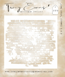 Brick Wall 6x6 Inch Stencil (ST009)