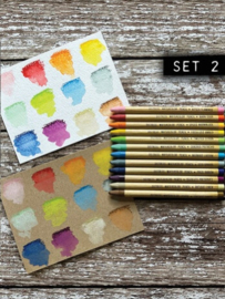Distress Watercolor Pencils Kit 2.  12stuks