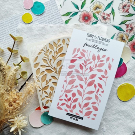 POCHOIR A6 FEUILLAGES