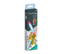 TriColour Aqua Markers Floral Meadow