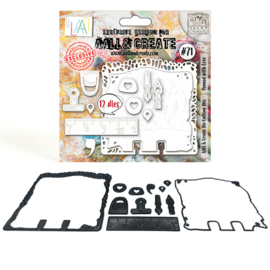 #71 - DIE-CUTTING DIE SET - PENNED WITH LOVE