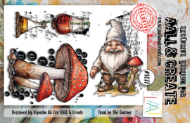 1077 - A6 STAMP SET - TOAD IN THE GNOME