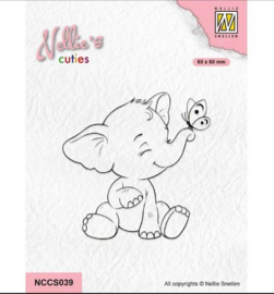 Cuties Clear Stamp Olifant