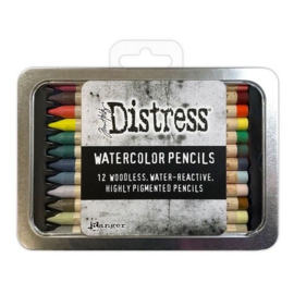 Distress Watercolor Pencils Kit 5