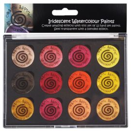 Cosmic Shimmer Iridescent Watercolour Palette Set 3 Autumn Sunrise