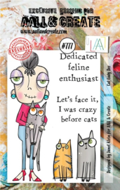 CAT LADY DEE - CLEAR STAMP SET #777