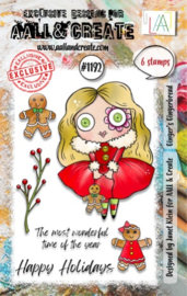 #1192 - A7 STAMP SET - GINGER’S GINGERBREAD