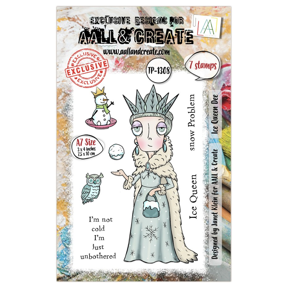 Twinkles & Tidings A7 Stamp Set Ice Queen Dee