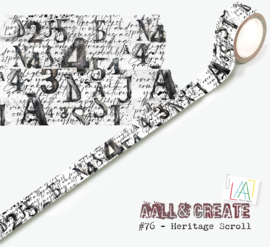 76 - WASHI TAPE - HERITAGE SCROLL