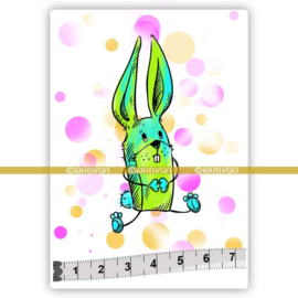 Bunny - rubber stamp