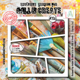 #236 - 6X6 (INCH) STENCIL - ZIGZAG ZEST