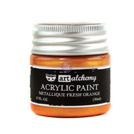 ART ALCHEMY-ACRYLIC PAINT-METALLIQUE ORANGE 1.7 FL.OZ (50ML)