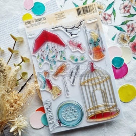 LA CAGE Clear stamp A5