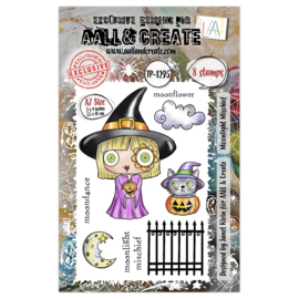 Witchlets & Weirdlings A7 Stamp Set Moonlight Mischief