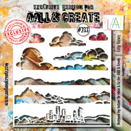 #233 - 6X6 (INCH) STENCIL - CITY VIEWS