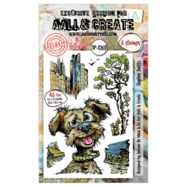 #1269 - A6 Stamp Set - Skyline Sniffs