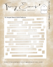 Platforms 4x4 Inch Snippet Stencil (SS038)