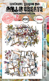 #1243 - A6 STAMP SET - POSTMARKED PETALS