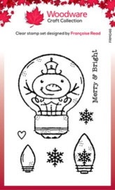 Snowman Light Bulb Clear Stamps