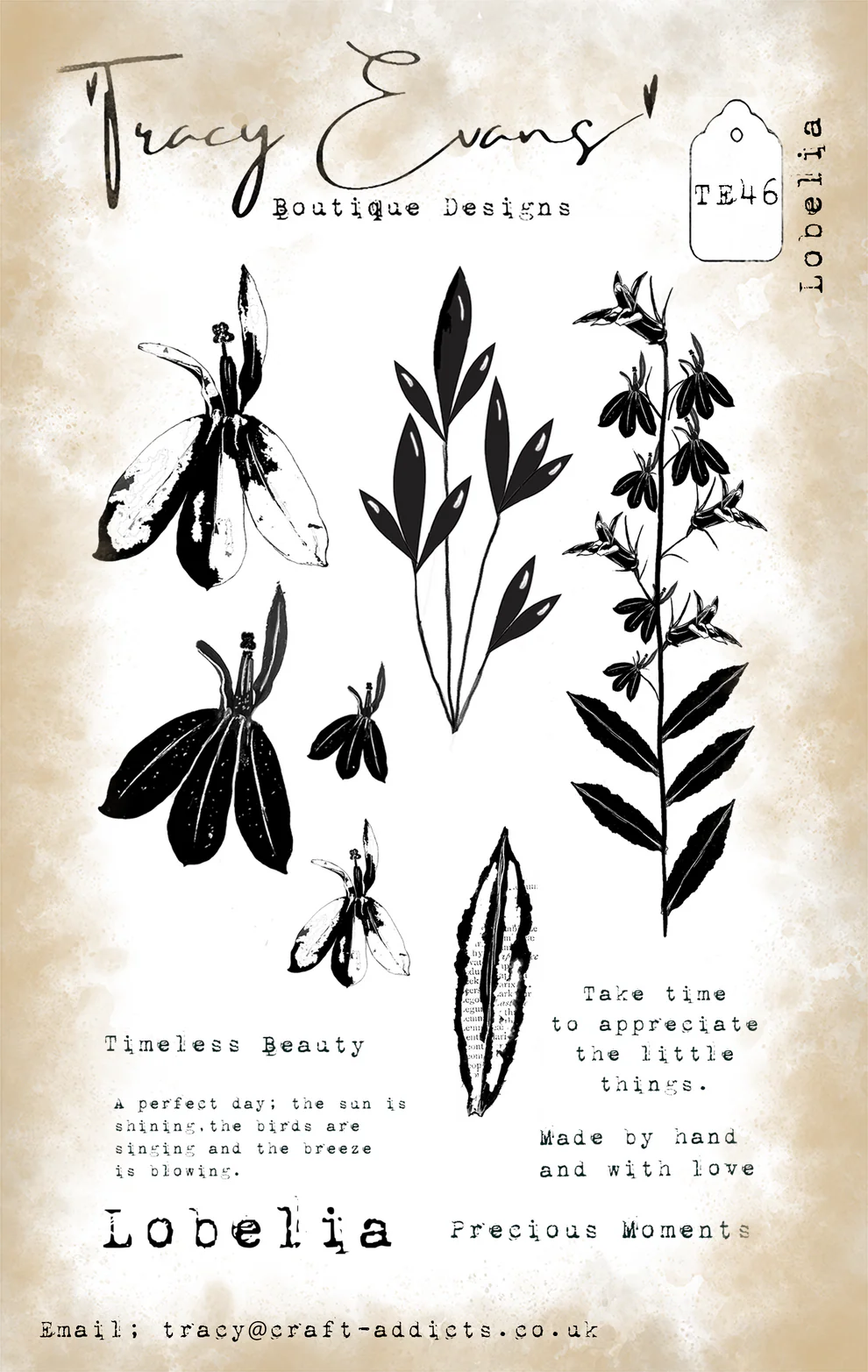 TE046 - Lobelia (A6 Stamp)