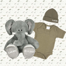 Cadeaubox Olifant - Forest green