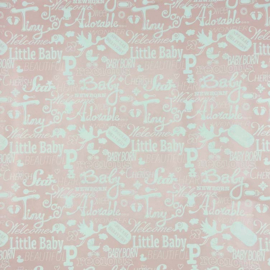 Cadeaupapier Baby roze