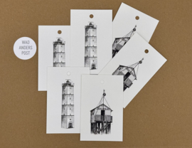 Cadeaulabels Terschelling set van 6
