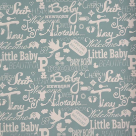 Cadeaupapier Baby blauw