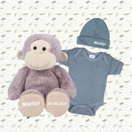 Cadeaubox Aap - Grey-Blue