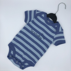 Baby rompertje Terschelling - blauw bretonse streep