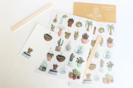 Rub on stickers Plants and Pots- Nikki Dotti