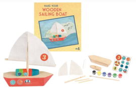 Knutselpakket houten zeilboot schilderen  - Egmont Toys