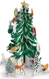 Pop-up adventskalender Christmas Conifer - Roger la Borde