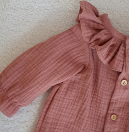 VOLANT BLOUSE | CLAY ROSE