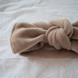 HAARBANDJE VELVET TAUPE